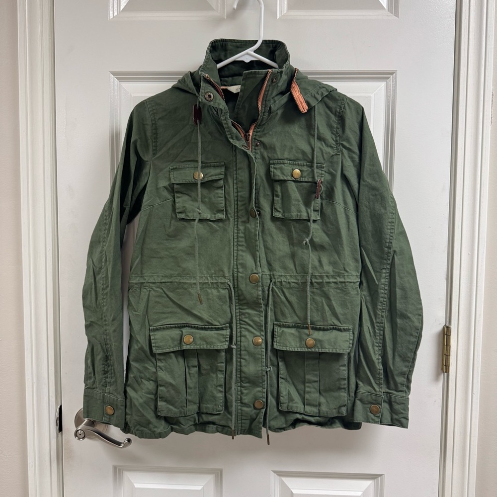 41 Hawthorne Green Military Style Hooded Jacket